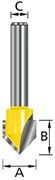 Immagine di Chamfer Bit 12.7 x 12.7 x 8mm, 60°